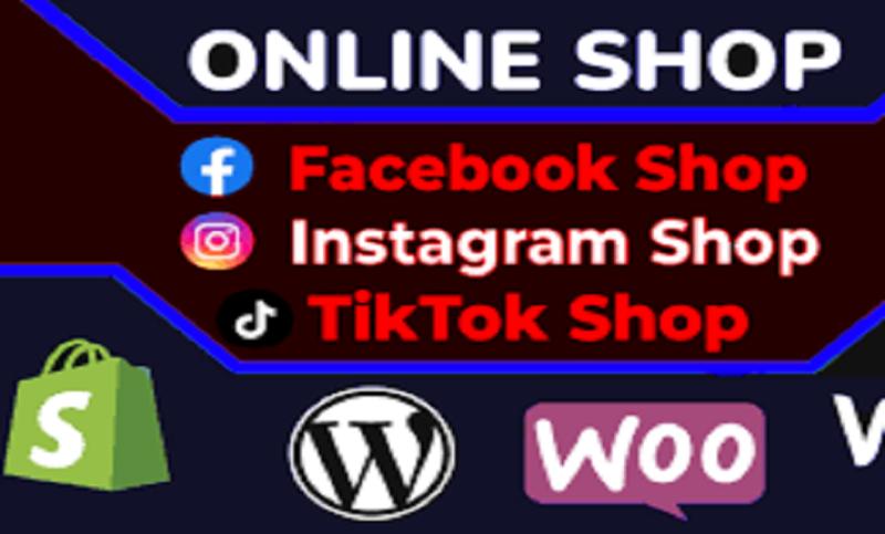 I will set up facebook and instagram shop with solving all the issues