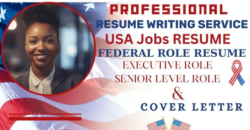 Write Professional ATS Federal Resume, Executive, USA Jobs, KSA, Resume Writing