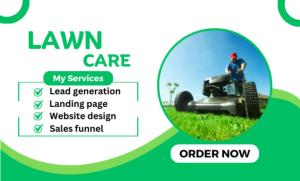 I will design lawn care website, home care website, home care leads, lawn care leads