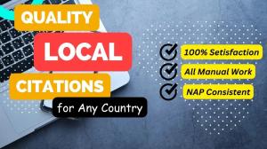 I will do local citations for local SEO and map ranking