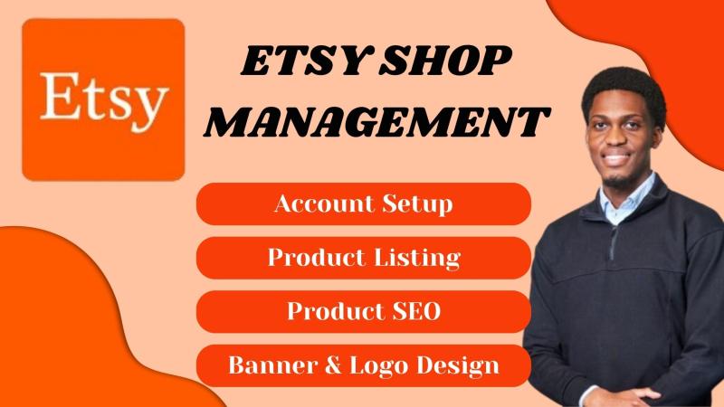 I will do Etsy shop setup with Etsy product listing, Etsy shop banner, Etsy SEO
