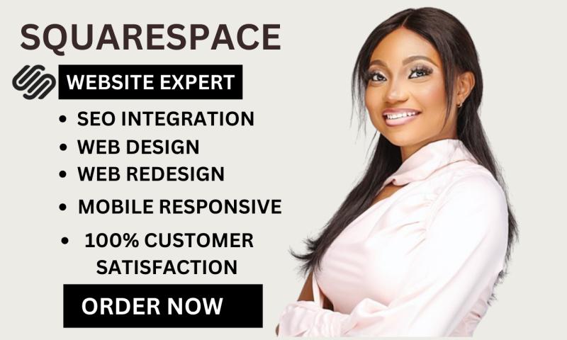 I will squarespace website redesign squarespace website design squarespace landing page