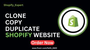 I will clone, copy and duplicate shopify store with elegant design