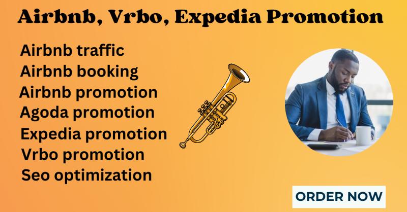 Promote Airbnb, Real Estate, Expedia, Hotel, VRBO Listing to Enhance Booking