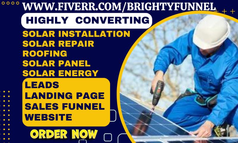 Generate Solar Installation Panel Roofing Solar Energy Repair Homeowners Leads