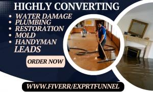 Generate Water Damage Restoration Plumbing Fire Handyman Mold Remediation Leads