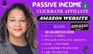 I will setup clickbank affiliate marketing sales funnel, amazon website link promotion