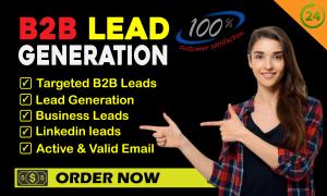 I will provide b2b lead generation for any business