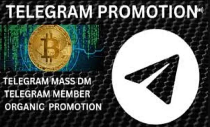 I will grow crypto telegram promotion, telegram mass dms, telegram promotion