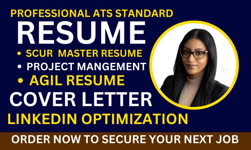 I will edit scrum master resume, project management agile resume, and resume writing