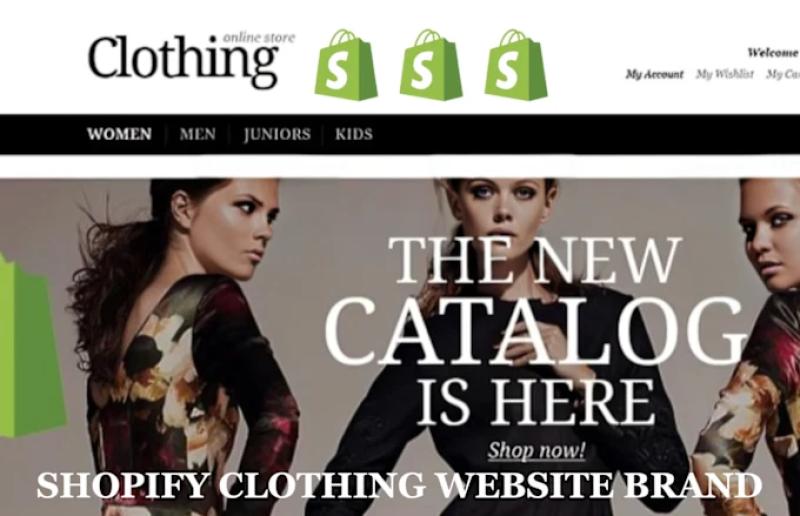 I will make shopify website clothing brand, shopify clothing store