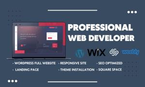 landing page, wordpress, elementor, figma, wix, divi, wp bakery, web design