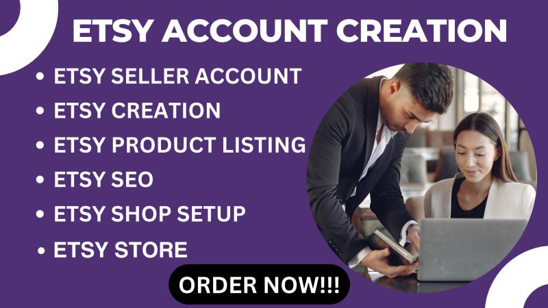 I will setup Etsy seller account, Etsy stealth account, Etsy account creation
