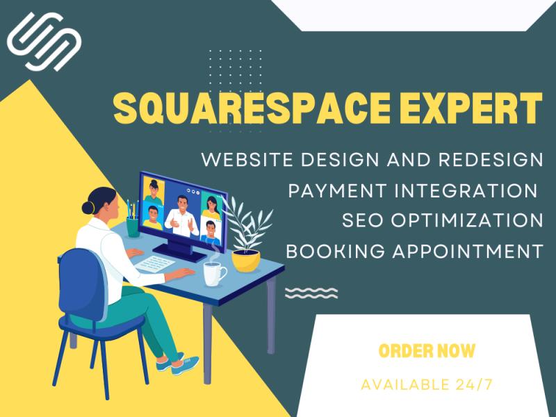 I will design and redesign Squarespace website