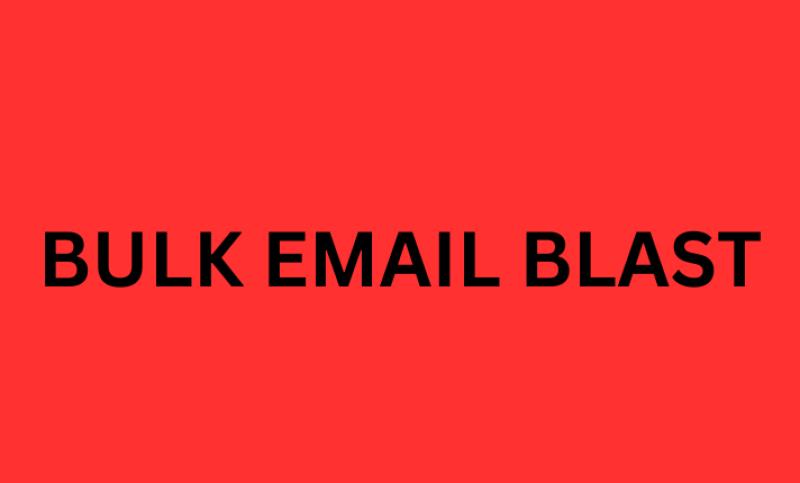I will send bulk emails, run a bulk email campaign, send bulk SMS, and perform bulk cold email marketing