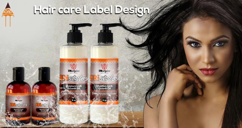 I will design a hair care label for you