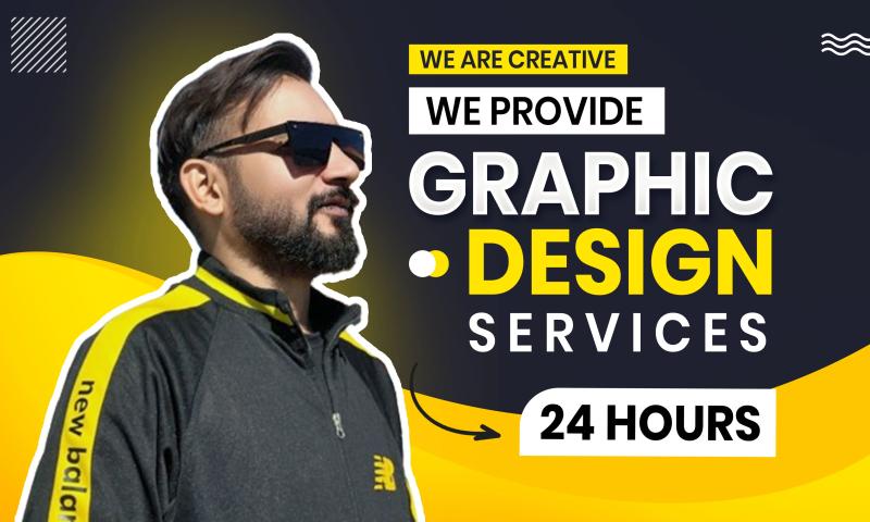 I will be your graphic designer anytime within 24 hours