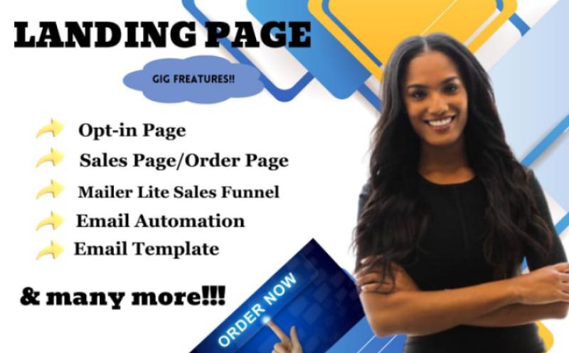 I will Create an opt-in form, Landing page, Campaign for your website mailerlitee