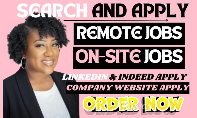 I will search and apply remote job applications reverse recruiter