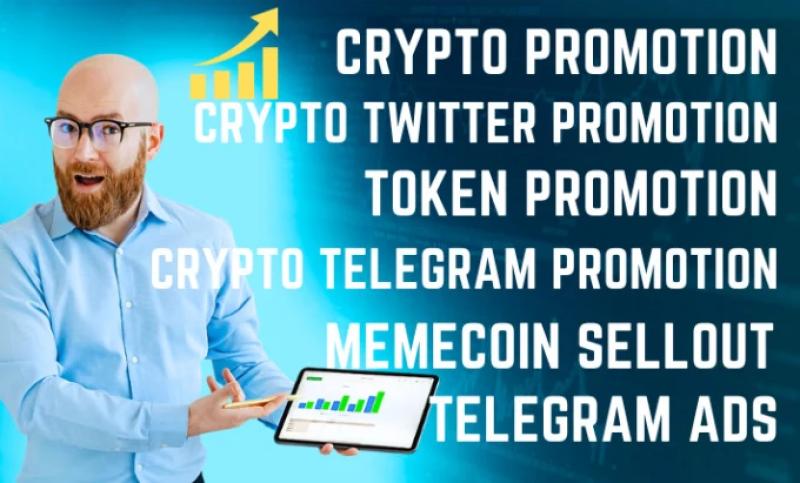 I Will Do Crypto Twitter Marketing to Sellout Your Memecoin, NFT, ICO on Hardcap