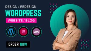 I will create a responsive wordpress website design or blog