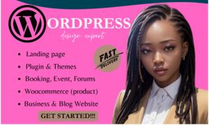 I will create a WordPress website using WordPress website design
