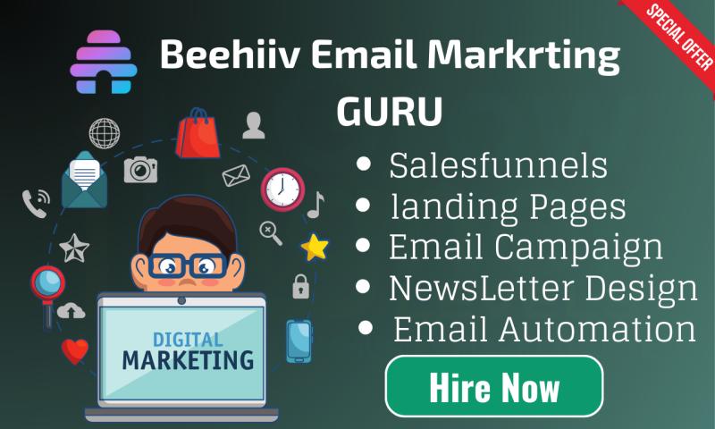 brevo email marketing sequence campaigns newsletter beehiiv coach carrd website