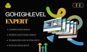 I will build gohighlevel website, sales funnel, landing page, automated workflows