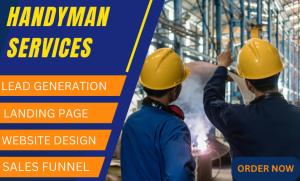 I will create a professional handyman website for plumbing and construction services