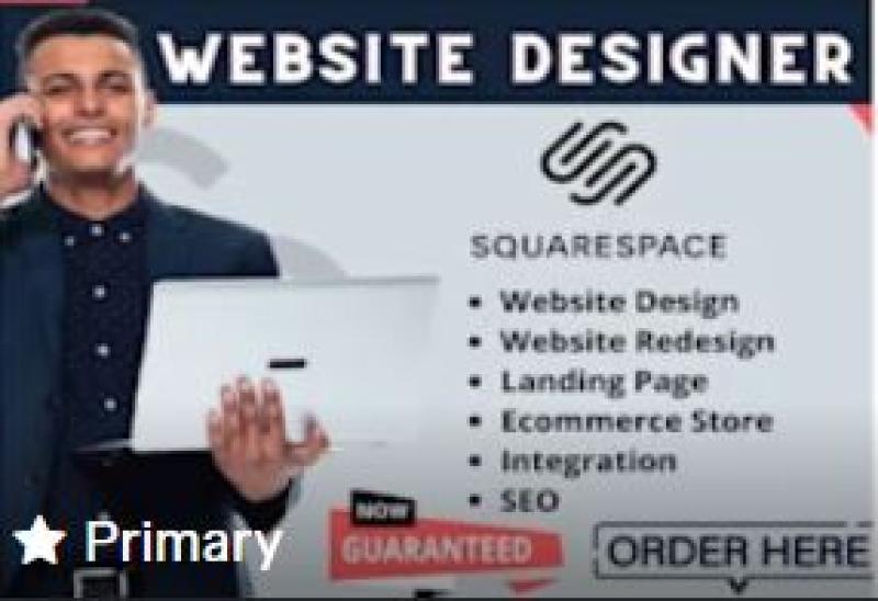 I will create a functional Squarespace website redesign Squarespace website design