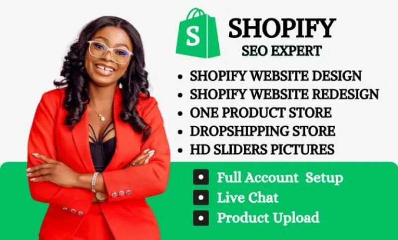 I will Shopify website design Shopify website redesign Shopify store design