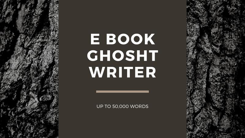 I will ghostwrite 50,000 words ebook as a ghost book writer