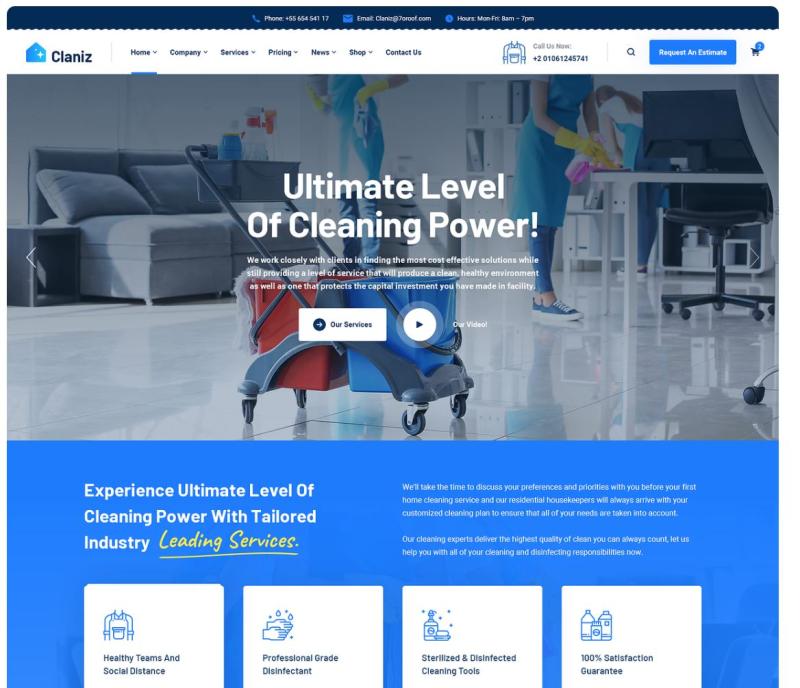 I will build cleaning service website with booking on launch27, booking koala