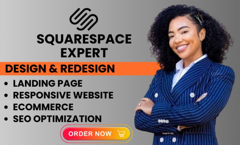 I will revamp your online presence with Squarespace design