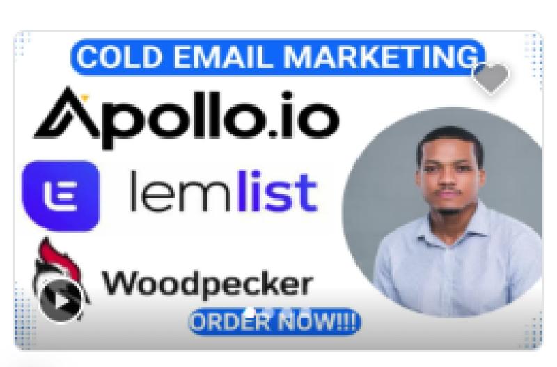 I will setup your Apollo.io, Lemlist, and Woodpecker for Cold Email Outreach