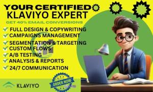 I will setup top notch klaviyo email marketing flows in klaviyo