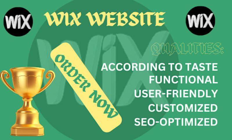 I will build functional and user friendly wix website, wix website design