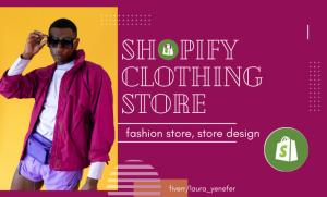 I will create a fashion clothing website or clothing Shopify store