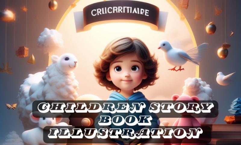 I Will Design Children Book, 3D Children Illustration, 3D Cute Illustrations, Kids Book