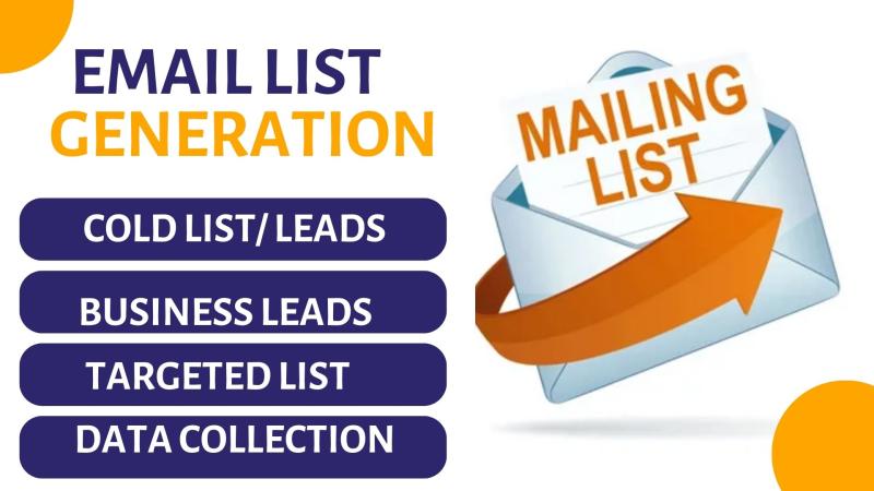 I will generate targeted email addresses and contact lists for small and local businesses