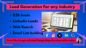 I will provide B2B Lead Generation for any industry