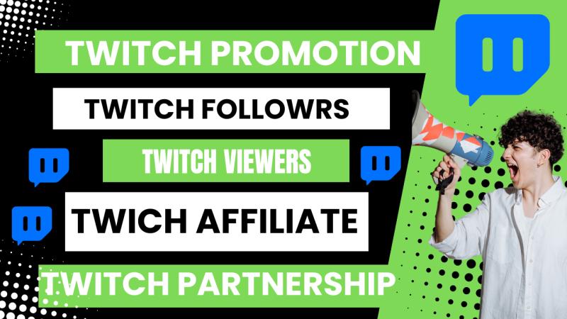 Promote Your Twitch Channel to Attain Affiliate Partnership with Live Viewers