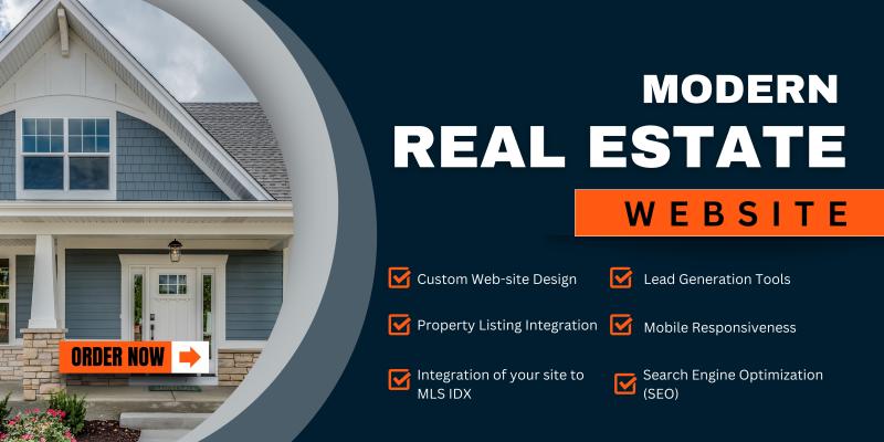 I will do WordPress Wix real estate website, MLS real estate Wix website with IDX