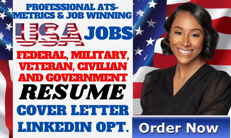 I will write federal resume, military, government, veteran resume, ksa response usajobs