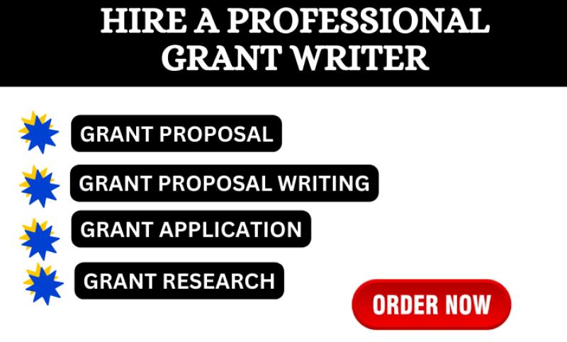 I will do grant proposal writing, research grant writing for business, grant application