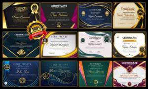 I will make diploma, gift, award and custom certificate in 24h