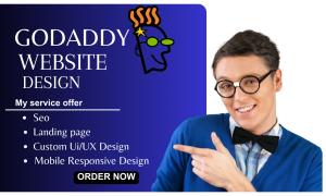 I will godaddy website design godaddy website redesign godaddy