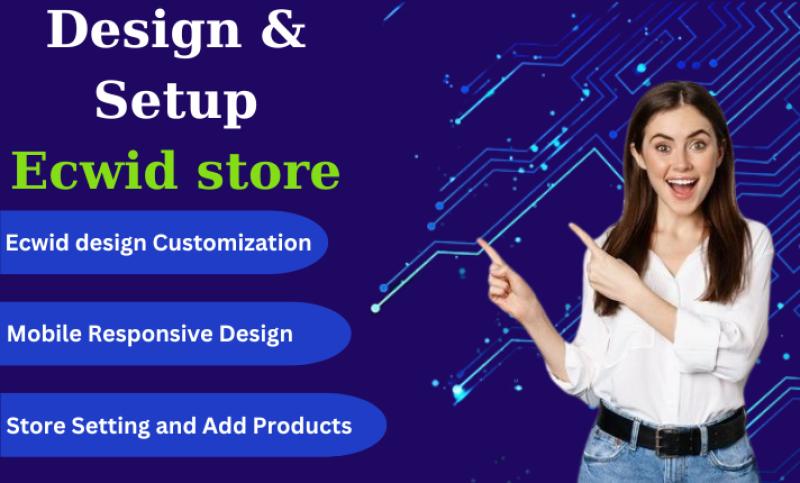 I will setup design and redesign your ecwid ecommerce store