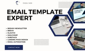 I Will Do Beehiiv Newsletter, Beehiiv Landing Page, Substack, Klaviyo Email Template