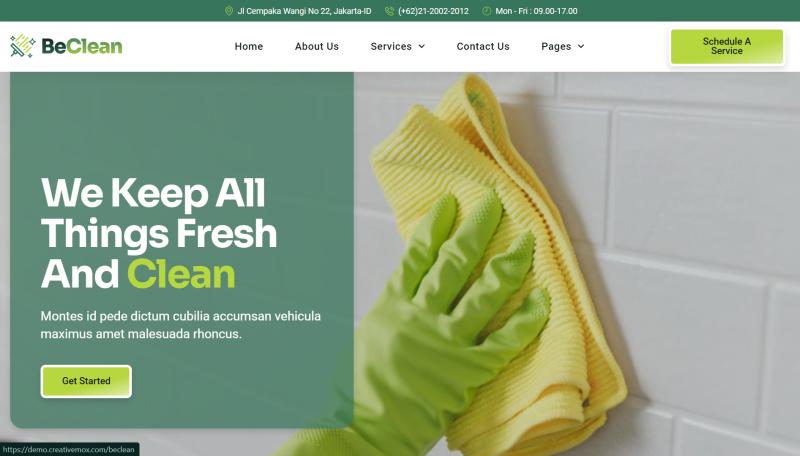 I will create house cleaning website, office cleaning website, janitorial, appointment website